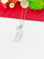 Silver or Gold Abacus Charm Necklace Accountant Jewelry Gifts, Personalized Customized Gifts, N5196C
