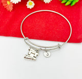 Silver Binocular Bracelet Binocular Adventures Jewelry Gifts, Personalized Customized Gifts, N293A