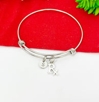 Silver Pharmacist RX Charm Bracelet Pharmacist Graduation Jewelry Gifts, Personalized Customized Gifts, N2162A