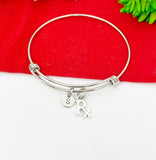 Silver Pharmacist RX Charm Bracelet Pharmacist Graduation Jewelry Gifts, Personalized Customized Gifts, N2162A