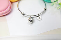Silver Volleyball Charm Bracelet Volleyball Jewelry Gifts, Personalized Customized Gifts, N115A
