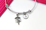 Silver LPN Caduceus Charm Bracelet LPN Caduceus Nursing School Jewelry Gifts, Personalized Customized Gifts, N1876A