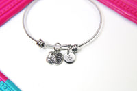 Silver Turkey Bird Charm Bracelet Thanksgiving Jewelry Gifts, Personalized Customized Gifts, N1901A