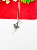 Christmas Gifts, Silver Manicure Tool Set Charms Necklace Salon School Student Jewelry Gifts, N5282A