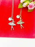 Christmas Gifts for Ballet Girls, Gold Ballet Girl Dance Necklace Personalized Customized Gifts, N582