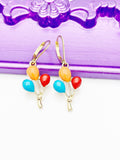 Gold Balloon Charm Earrings, Hypoallergenic, Best Seller Christmas Gifts for Girlfriends, N3185A