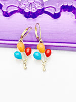 Gold Balloon Charm Earrings, Hypoallergenic, Best Seller Christmas Gifts for Girlfriends, N3185A