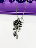 Black Rose Necklace Best Seller Halloween Gifts, N5108A