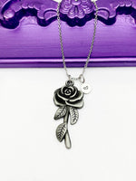 Black Rose Necklace Best Seller Halloween Gifts, N5108A