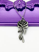 Black Rose Necklace Best Seller Halloween Gifts, N5108A