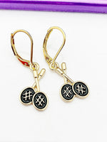 Gold Tennis Earrings N3285A