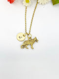 Gold German Shepherd Charm Necklace Best Seller Christmas Gifts, N474