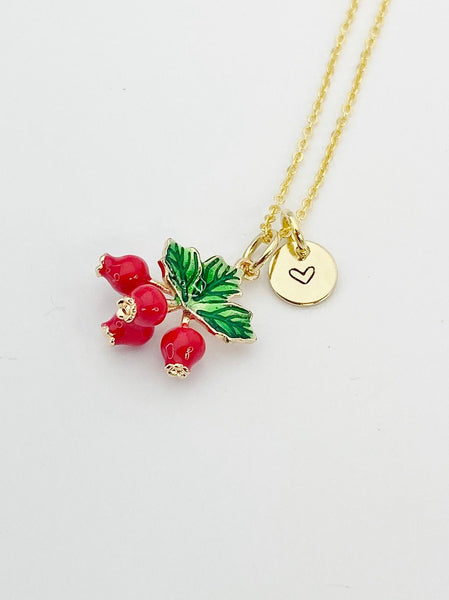 Gold Pomegranate Charm Necklace Christmas Gifts, N1020
