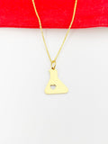 Gold Beaker Charm Necklace Christmas Gifts for Researcher, N4186