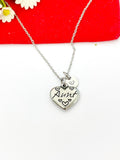 Silver Aunt Charm Necklace Christmas Gifts, N3632