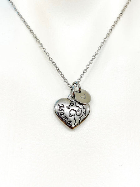Silver Mama Charm Necklace Christmas Gifts, N3639
