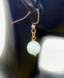 Rose Gold Natural Jade Earrings, Best Seller Christmas Gifts for Bestfriends, N3703B
