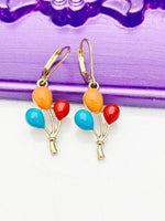 Gold Balloon Charm Earrings, Hypoallergenic, Best Seller Christmas Gifts for Girlfriends, N3185A