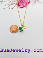 Gold Dice Charm Necklace Christmas Luck Gifts, N1872