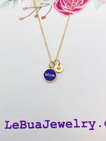 Gold Mom Charm Necklace Christmas Gifts, N2981