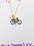 Gold Bicycle Charm Necklace Best Christmas Sport Gifts, N2634
