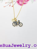 Gold Bicycle Charm Necklace Best Christmas Sport Gifts, N2634