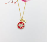Gold Evil Eye Charm Necklace Christmas Gifts, N3337