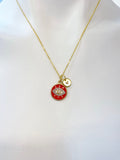 Gold Evil Eye Charm Necklace Christmas Gifts, N3337
