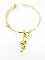 Gold Music Note Bracelet Christmas Gifts, N4938