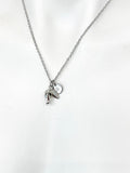 Silver Fortune Cookie Necklace Birthday Gifts, Personalized Gifts, N432