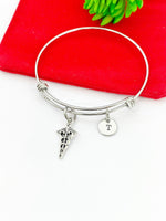 Silver Caduceus Charm Bracelet Christmas Gifts,