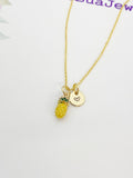 Gold Pineapple Charm Necklace, Best Seller Christmas Gifts, N780