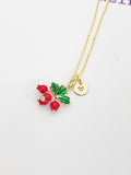 Gold Pomegranate Charm Necklace Christmas Gifts, N1020