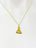 Gold Beaker Charm Necklace Christmas Gifts for Researcher, N4186