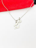 Silver Microscope Charm Necklace Christmas Gifts, N4809
