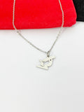 Silver Microscope Charm Necklace Christmas Gifts, N4809