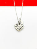 Silver Aunt Charm Necklace Christmas Gifts, N3632