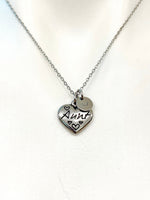 Silver Aunt Charm Necklace Christmas Gifts, N3632
