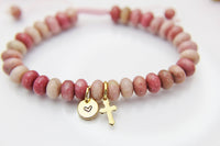 Gold Natural Rhodonite Bracelet Best Seller Christmas Gifts, N4806