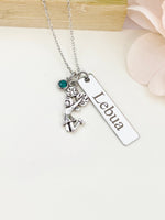 Silver Cheerleader Dance Necklace Best Seller Christmas Gifts for Cheerleader, School Sport Team Cheer Gifts, D013