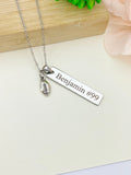 Silver Football Charm Necklace Christmas Gifts for Football Fan, School Sport Team Gifts, D040
