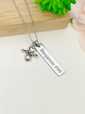 Silver I Heart Softball Necklace Christmas Gifts for Softball Team, Coach School Sport Team Gifts, D050