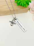 Silver I Heart Softball Necklace Christmas Gifts for Softball Team, Coach School Sport Team Gifts, D050