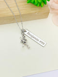 Silver Baseball Player Necklace Christmas Gifts for Baseball Team, Coach School Sport Team Gifts, D051