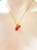 Gold Pitaya Charm Necklace Christmas Gifts, N5292A