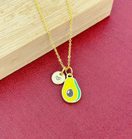 Gold Avocado Charm Necklace Christmas Gifts for Girlfriends, N4202A