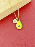 Gold Avocado Charm Necklace Christmas Gifts for Girlfriends, N4202A