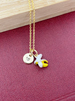 Gold Banana Charm Necklace Yellow, Best Seller Christmas Gifts for Best Friends, N5791