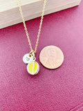 Gold Durian Necklace Yellow, N5394