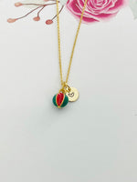 Gold Watermelon Charm Necklace Best Seller Christmas Gifts for Sister, N4784